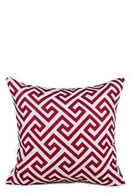 Fodera Cuscino Quadrato in Lino Rosso Vino 45x45 Decorativa per Divano Autunnale