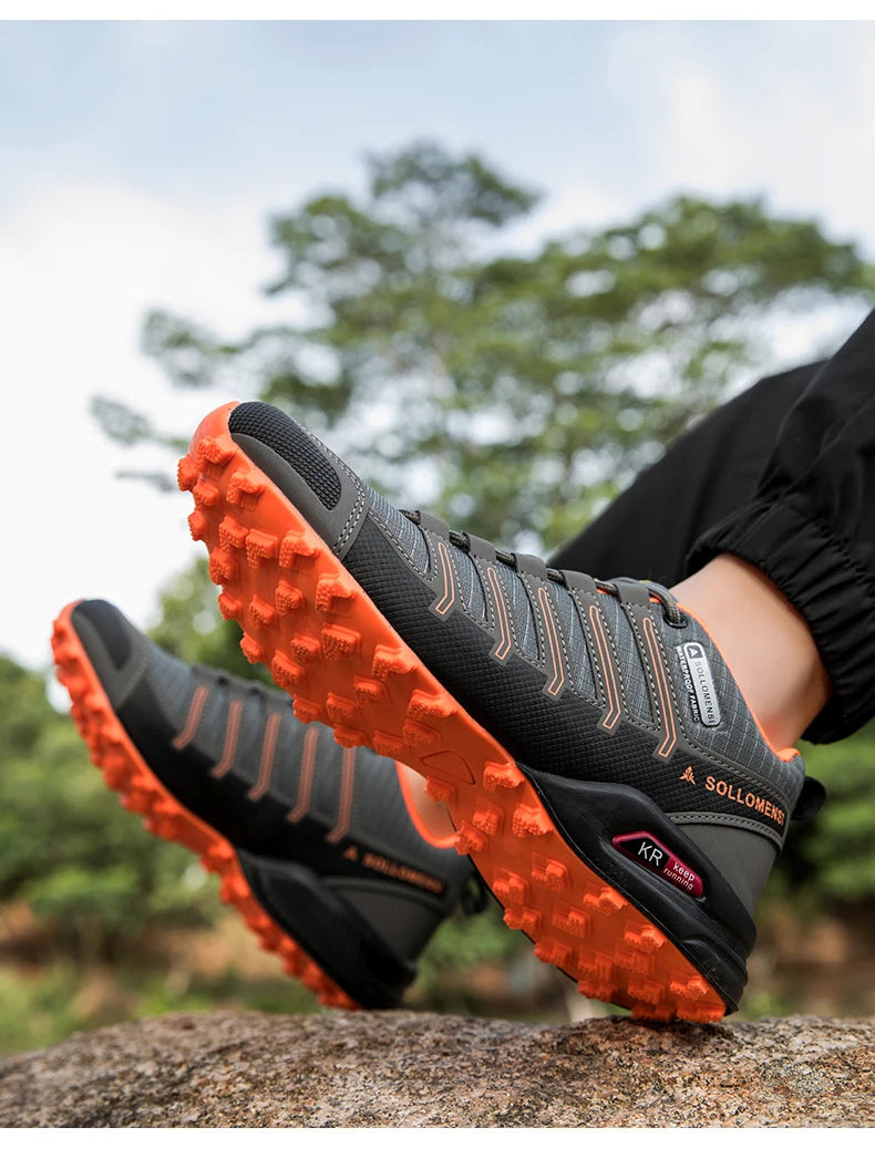 Scarpe Da Trekking Impermeabili Uomo Traspiranti Da Esterni Viaggio Allenamento Tattiche Ciclismo Senza Serratura