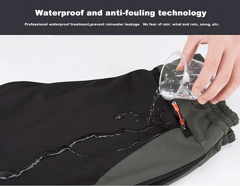 Pantaloni Invernali Da Uomo In Pile Per Trekking Impermeabili Caldi Da Campeggio All Aperto Soft Shell Antipioggia Antivento