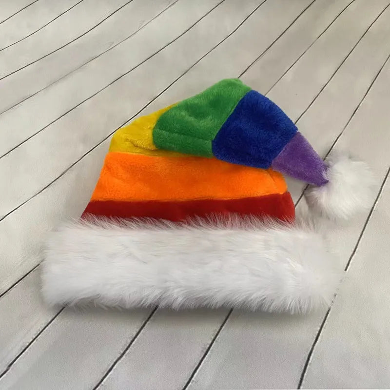Cappello Di Babbo Natale Lungo In Peluche Unisex Rosso Per Natale Capodanno Decorazioni Festeggiamenti Regali