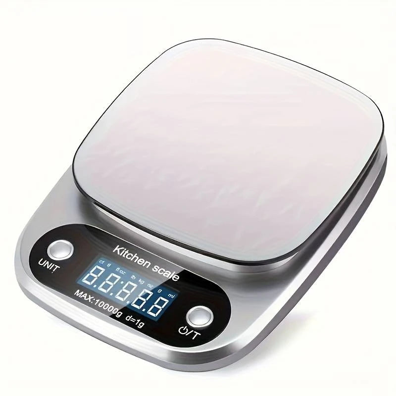 Bilancia Cucina Alta Precisione 10 Kg Con Display LCD Multifunzione Per Gioielli E Alimenti In Acciaio Inossidabile 304