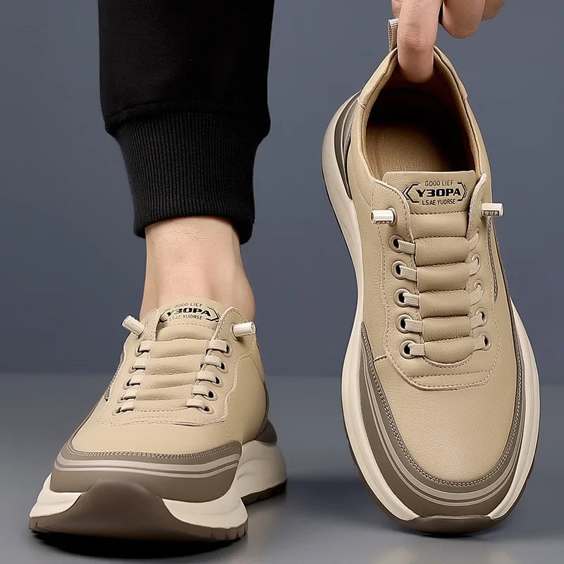 Scarpe Da Uomo Slip On In Pelle Impermeabili Antiscivolo Leggere Traspiranti Mocassini Casual Allingrosso