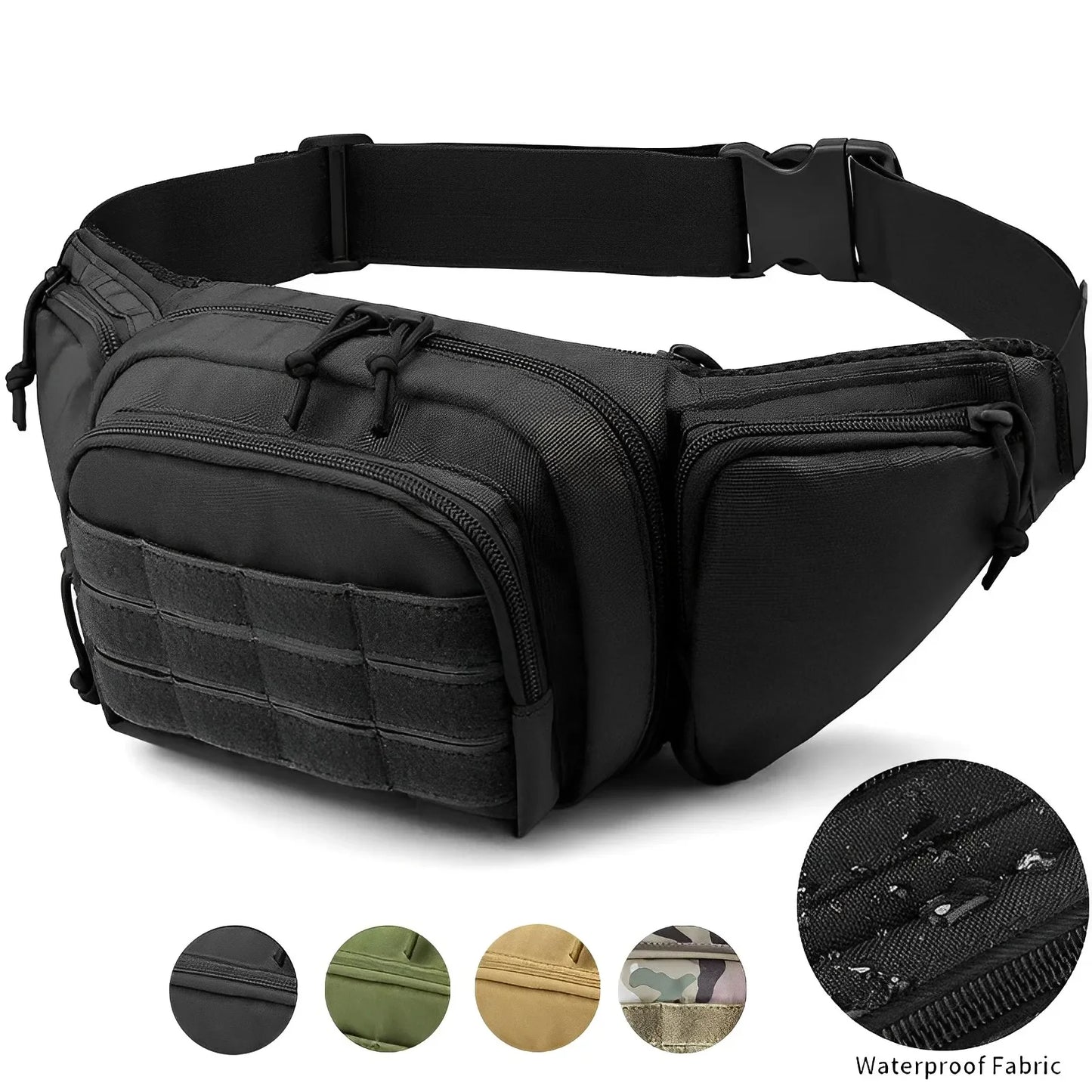 Marsupio Tattico Multifunzionale Unisex in Nylon Borsa a Tracolla per Escursionismo ad Alta Capacità