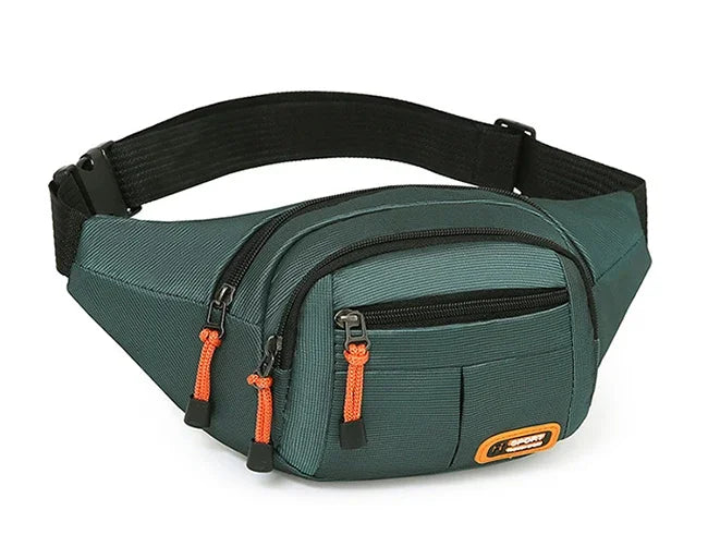 Marsupio Impermeabile Oxford Unisex Grande Capacità Cintura Porta Oggetti Multifunzionale Resistente All Usura