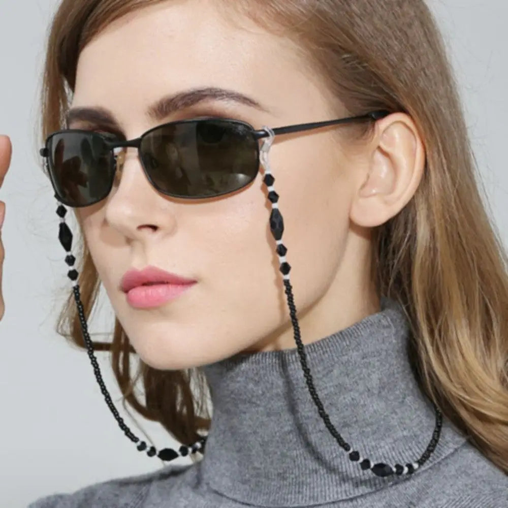 Nuova Moda Per Donne Catena Occhiali Con Perle E Stelline Vuote Tracolla Cordino Per Occhiali Da Sole E Lettura