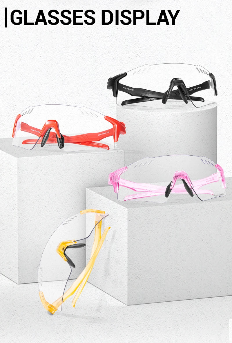 Occhiali Fotocromatici UV400 Per Ciclismo MTB Equitazione All Apertto Multisport Guida Golf Campeggio