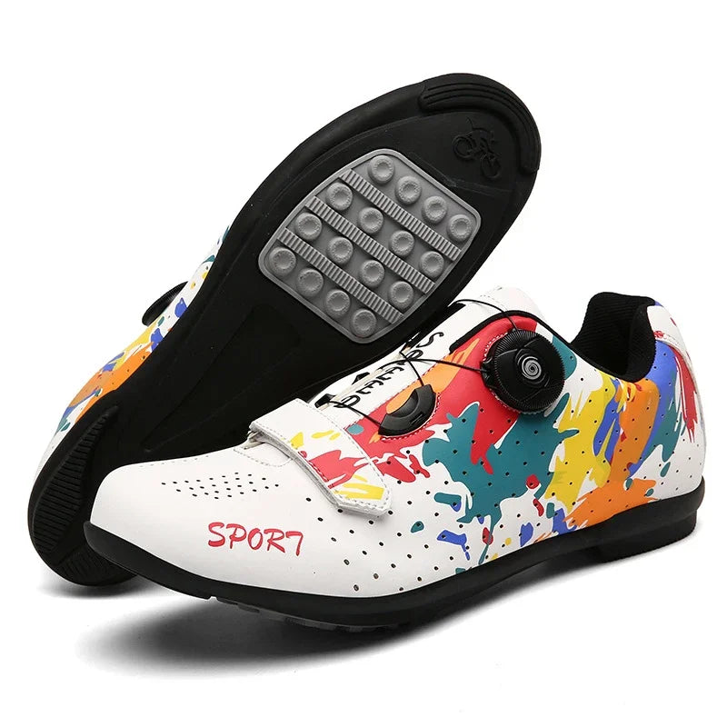 Scarpe Da Ciclismo MTB Da Uomo Traspiranti Antiscivolo Con Tacchetti Sportivi Professionali