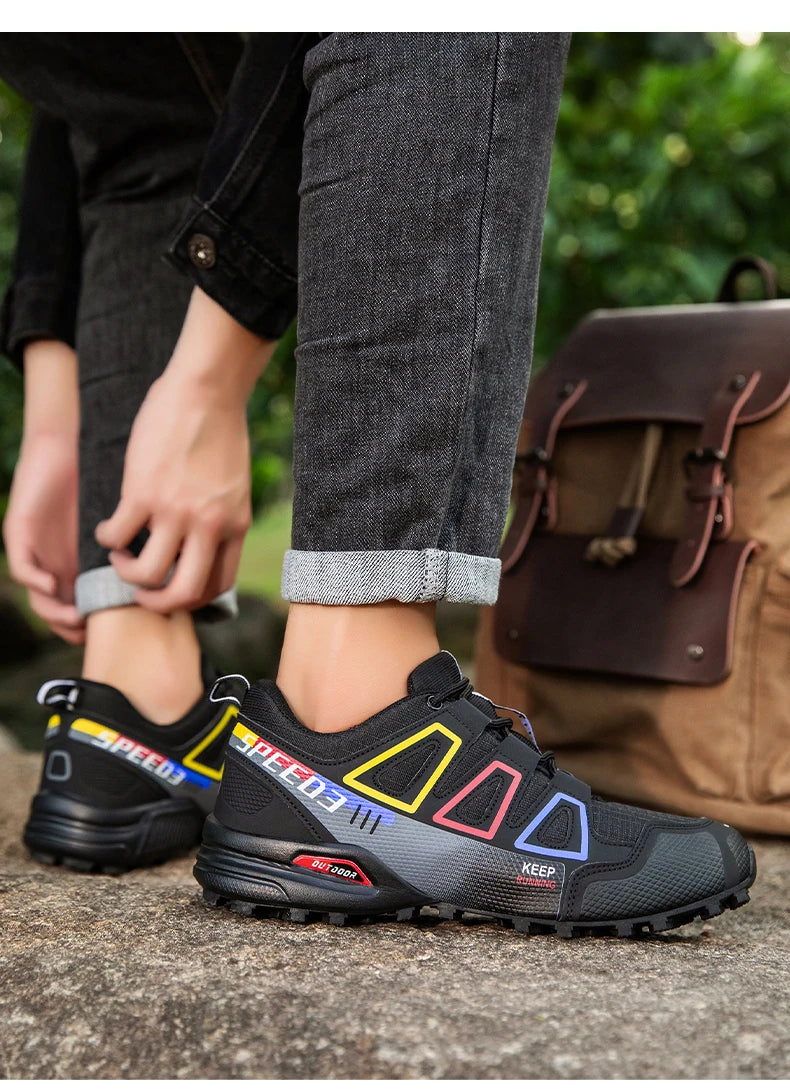 Scarpe Da Ciclismo Da Uomo Impermeabili Traspiranti Esterni Montagna Antiscivolo Resistente Usura Allenamento Trekking
