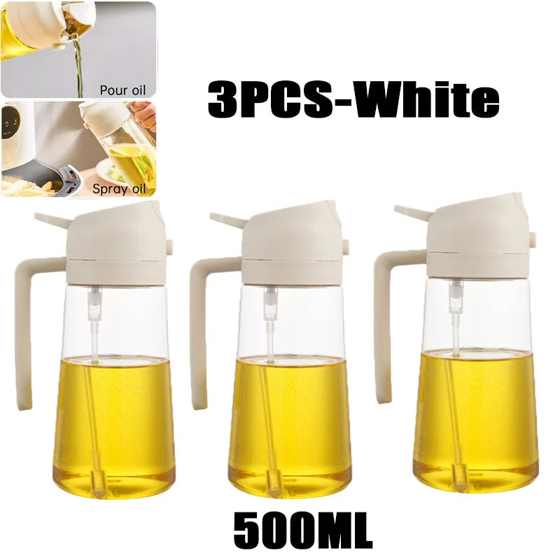 Bottiglia Spray Olio Da Cucina Riutilizzabile Ecologica In PET 200 Ml 300 Ml 500 Ml Spruzzatore Olio Di Oliva