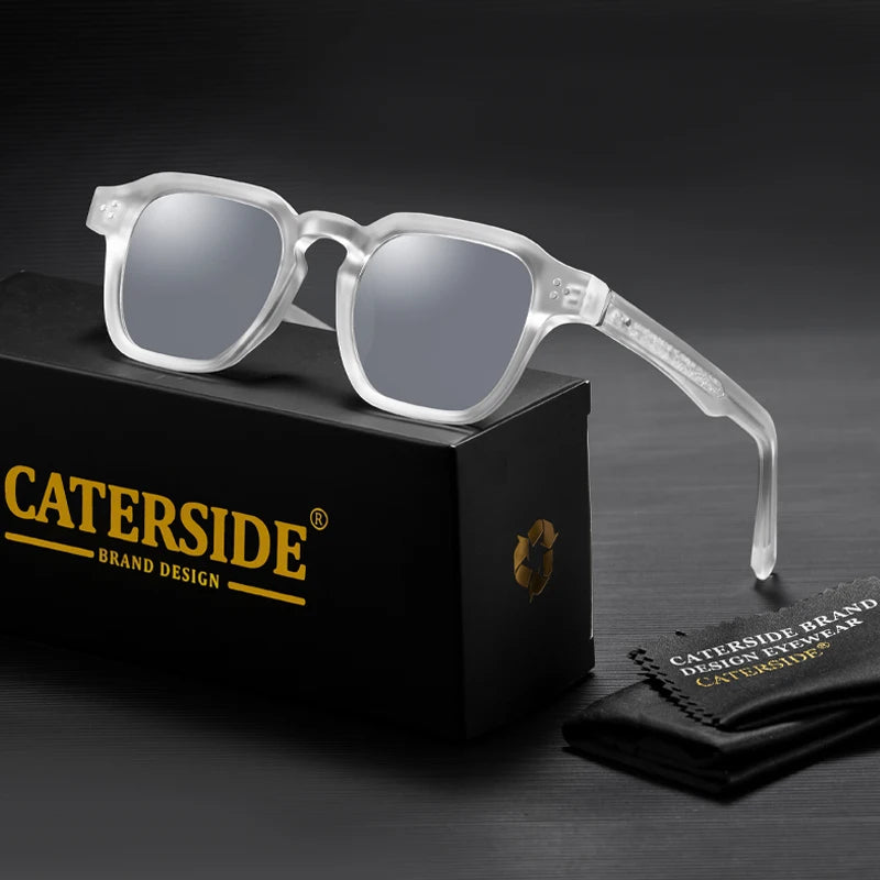 Occhiali Da Sole Quadrati Classici Unisex Da Uomo E Da Donna Di Lusso Con Inserto Centrale Temple Gradiente UV400