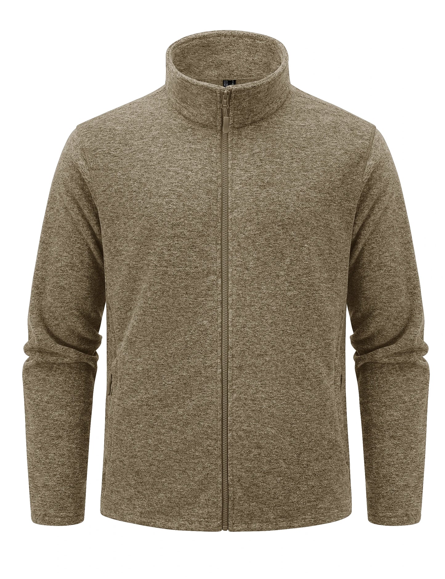 Giacche In Pile Leggere Uomo Con Colletto Alla Coreana Zip Intera Primaverile Sportiva Con Tasche Capispalla