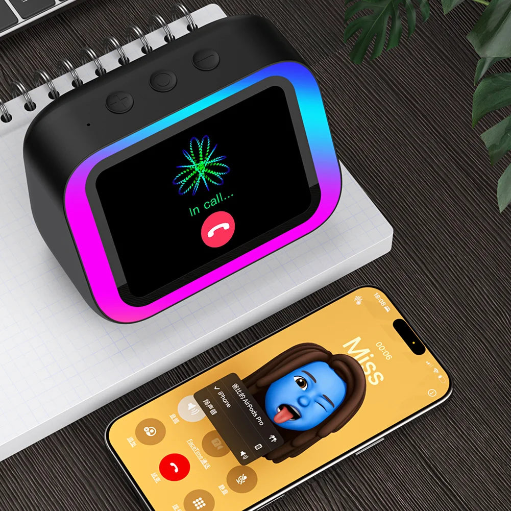 Altoparlante Bluetooth Portatile Con Sveglia E Assistente Vocale Per Camera Da Letto Con App Integrata