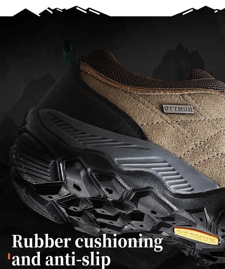 HUMTTO Scarpe Trekking Invernali In Pelle Da Uomo Design Lusso Per All Aperto Traspiranti Aumento Altezza