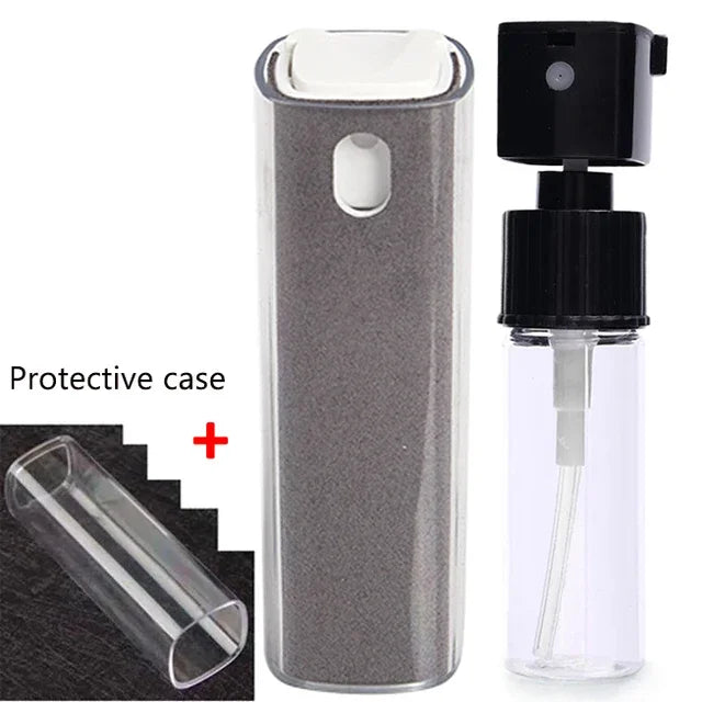 Detergente Per Schermo Con Bottiglia Spray 2 In 1 E Set Di Panni In Microfibra Per Computer E Smartphone Pulizia Auto