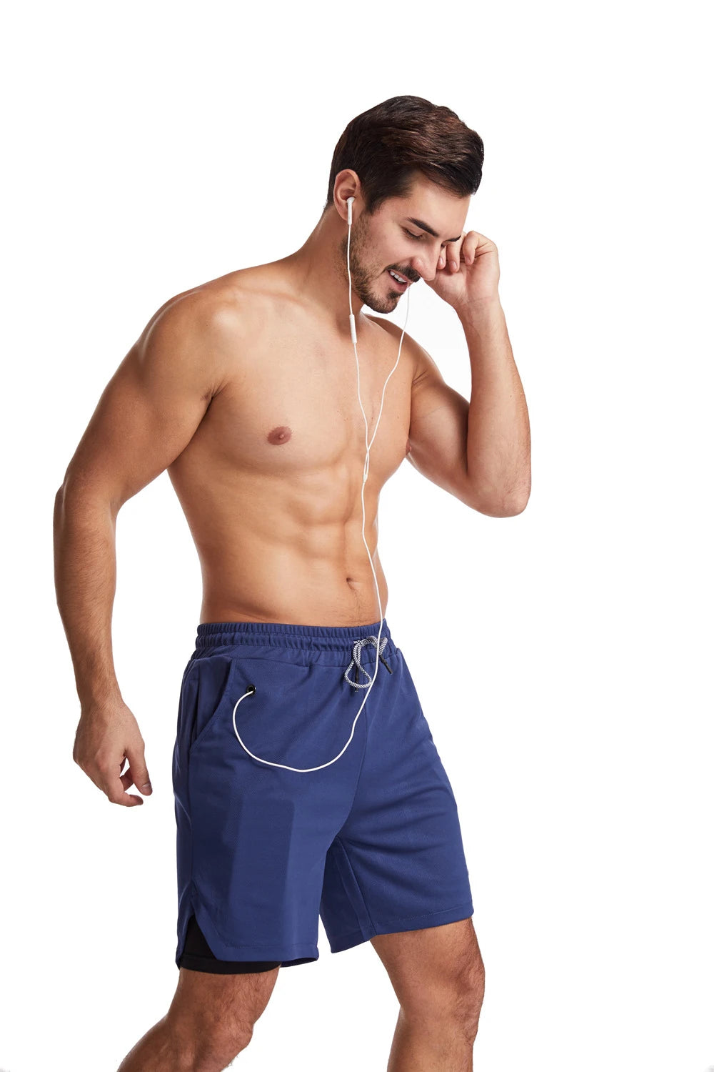 Pantaloncini Da Corsa Da Uomo 2 In 1 Palestra Allenamento Fitness Estivi 2025 Nuovi