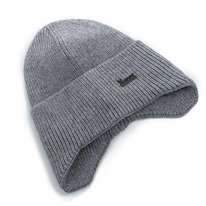 Cappello Invernale Da Uomo Con Paraorecchie Caldo In Pile Berretto Morbido Lavorato A Maglia Sportivo Da Sci All Aperto