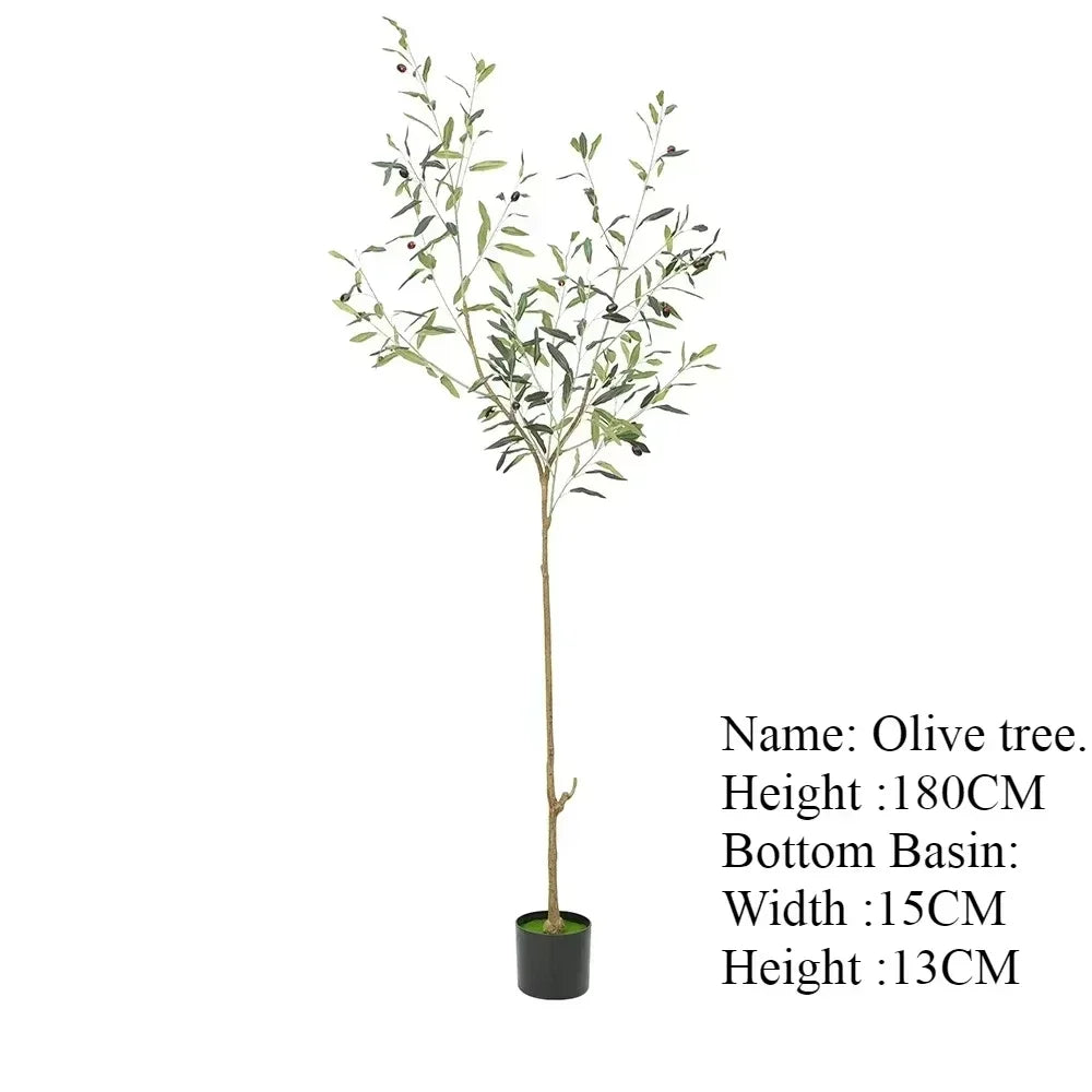 Albero Oliva Artificiale Grande Con Base Regolabile Da 60 Cm A 210 Cm Per Decorazione Ufficio E Casa