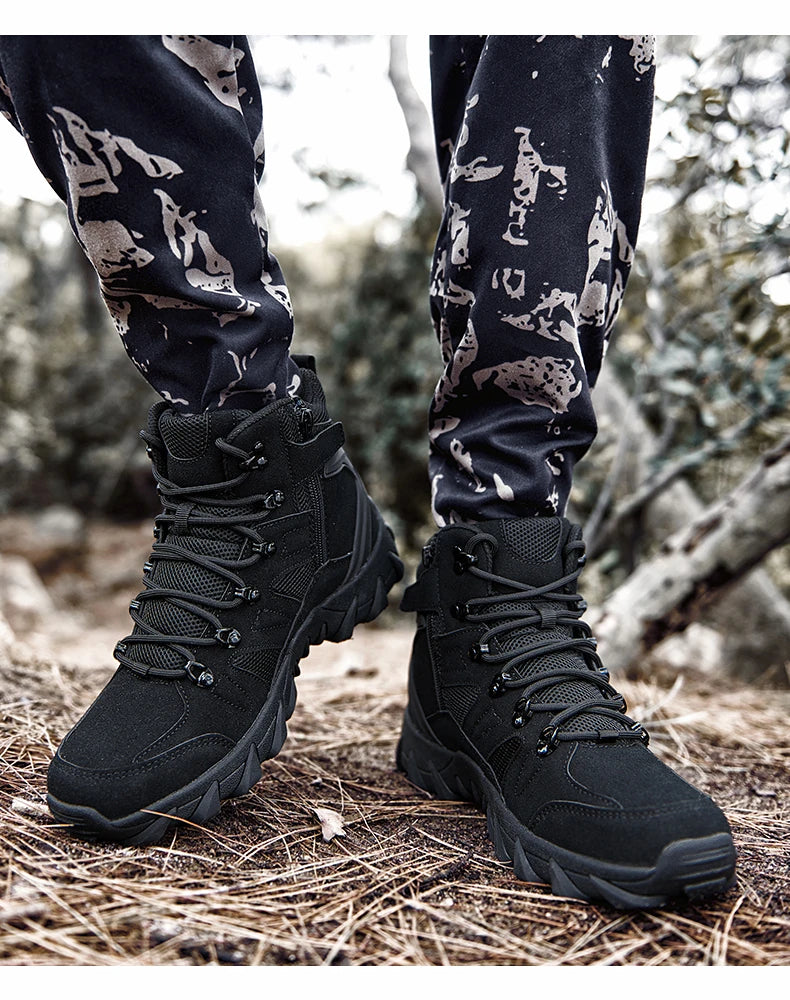 Stivali Da Allenamento Da Combattimento Uomo Scarpe Da Trekking Per Pesca E Caccia Sneakers Da Uomo
