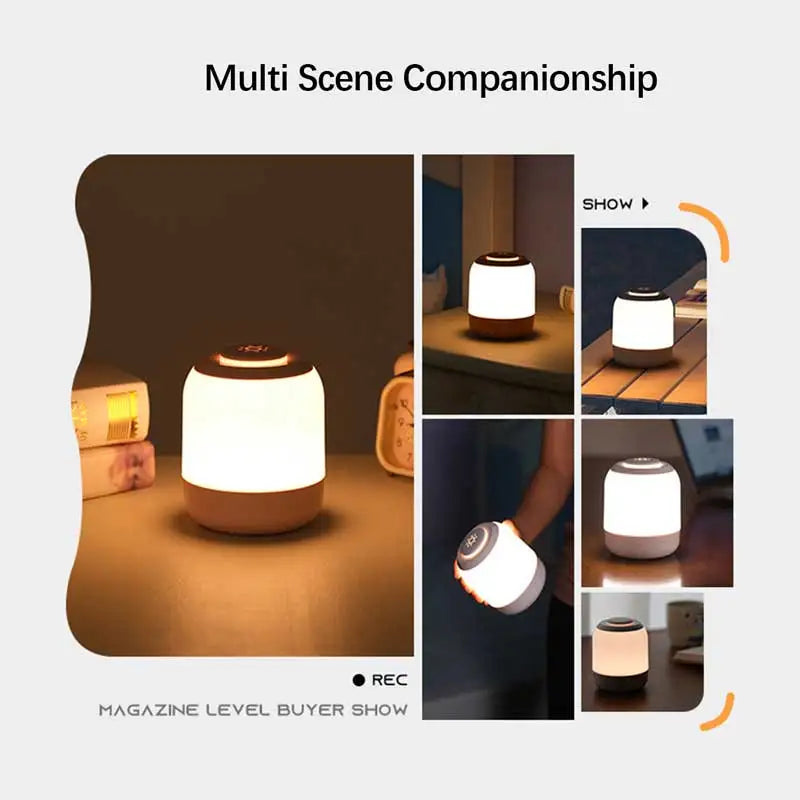 Luci Notturne A LED Ricaricabili USB Lampada Da Tavolo Con Luminosità Regolabile Per Cucina Camera Da Letto E Campeggio
