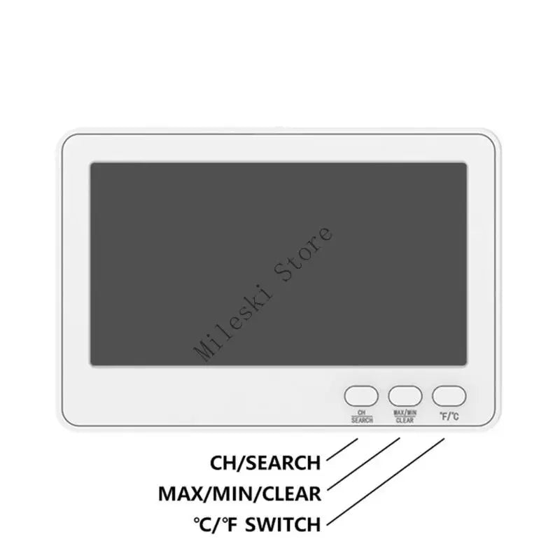 Igrometro Wireless J60C Con Telecomando A Distanza Schermo Da 5 Pollici Ad Alto Contrasto Per Sistemi Di Monitoraggio