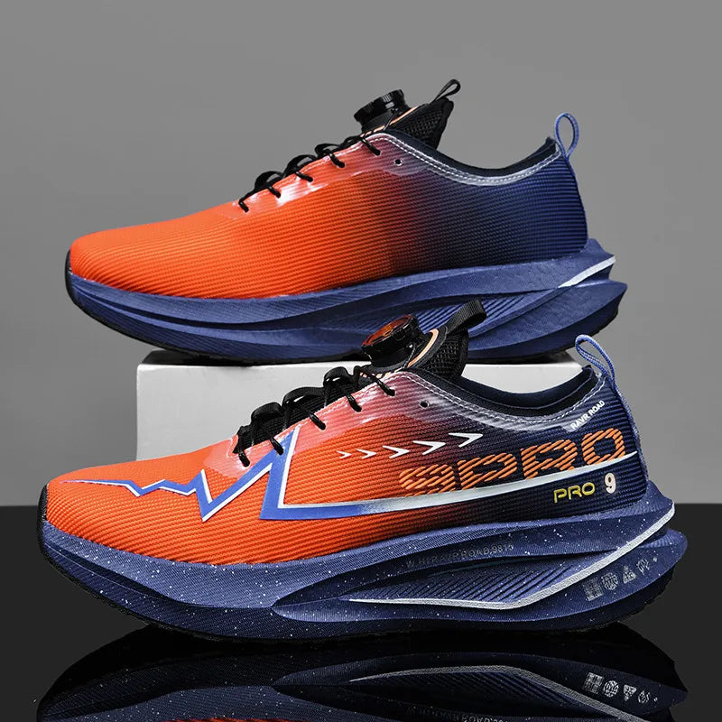 Scarpe Da Corsa Fluorescenti Carbon Marathon Uomo Traspiranti Leggere Scarpe Da Ginnastica Comode Da Donna