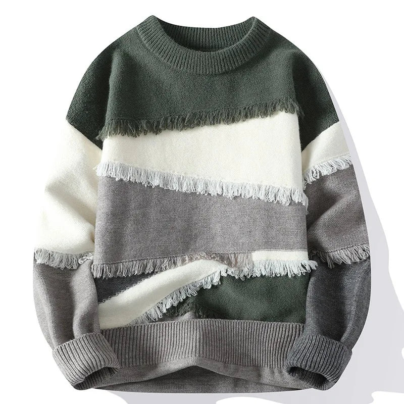 Maglione Uomo Casual Aboorun In Cotone Elasticizzato Spandex Confortevole Morbido