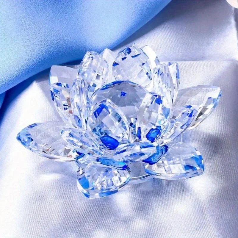 Figurina Fiore Di Loto In Vetro Cristallo Nozze E Casa Collezione Ornamenti Da Tavolo Regalo Souvenir