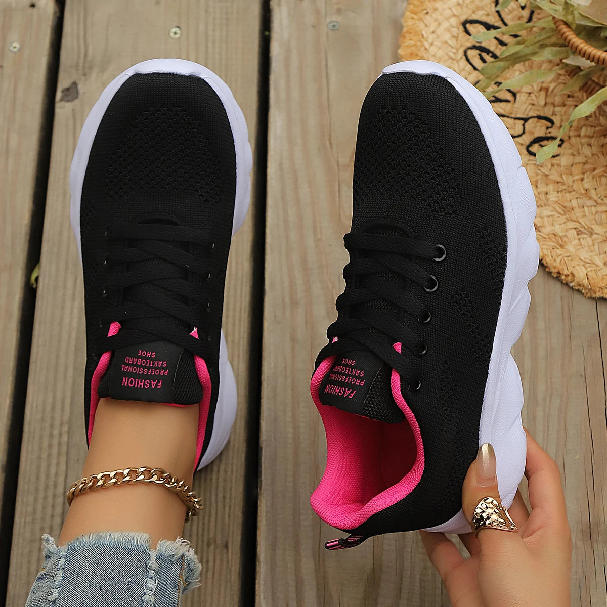 Scarpe sportive da donna Sneakers con plateau alla moda Scarpe basse da donna primavera estate Scarpe da corsa per donna Scarpe casual Mesh Jogging Tennis
