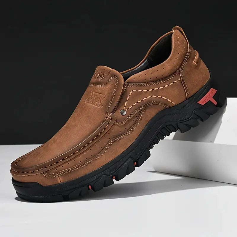 Scarpe Da Uomo In Pelle Fatte A Mano Slip On Mocassini Casual Outdoor Antiscivolo Per Passeggiata