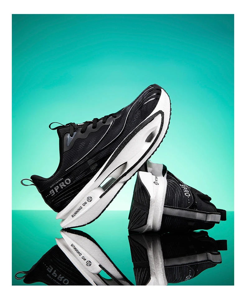 Scarpe da Corsa con Piastra in Carbonio per Maratona Unisex Traspiranti e Leggere Antiscivolo Sneakers Atletiche