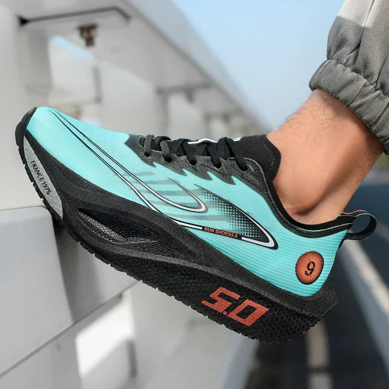 Scarpe Da Corsa 2025 Con Piastra In Carbonio Traspiranti Con Cuscino Di Rimbalzo Leggero Per Maratona Professionale
