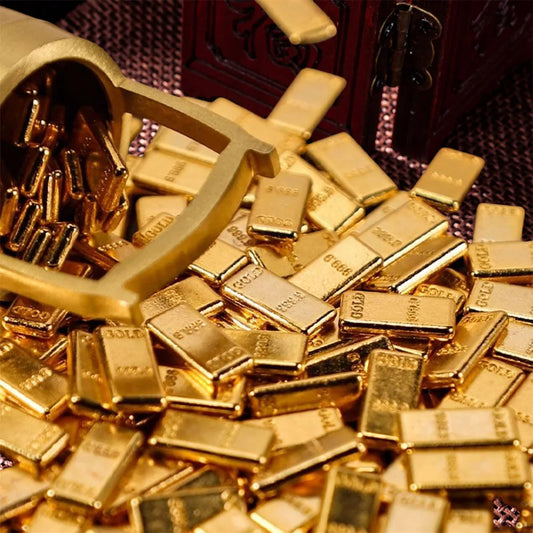 100 pezzi/set di mini decorazioni per la decorazione della ricchezza e della prosperità, accessori in metallo fantasia per la decorazione della festa in casa carni