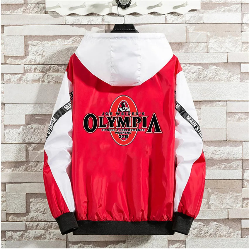 Giacche Uomo Donna Hip Hop Olympia Giacca A Vento Patchwork Con Cerniera All Aperto Harajuku Abbigliamento Maschile