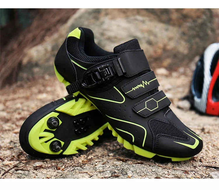 Scarpe Da Ciclismo MTB Da Uomo Traspiranti Antiscivolo Con Tacchetti Sportivi Professionali