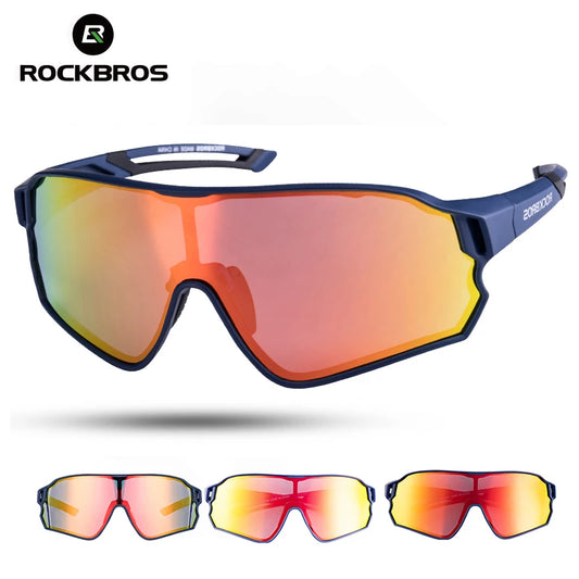 Rockbros Occhiali Da Ciclismo Polarizzati UV400 Unisex Leggeri Per MTB Road Bike Attrezzatura Sportiva