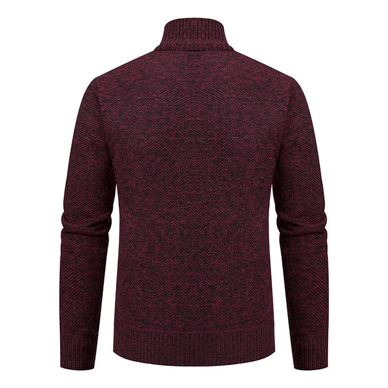 Cappotto Sportivo Casual Da Uomo In Jersey Autunno Inverno Con Colletto Alla Coreana E Cerniera Frontale In Pile