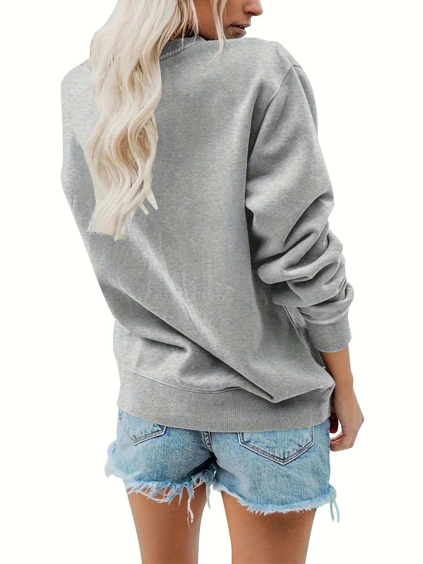 Pullover Da Donna A Maniche Lunghe Con Collo Rotondo E Stampa Di Orsi Caldi, Largo E Comodo, Moda Autunno Inverno