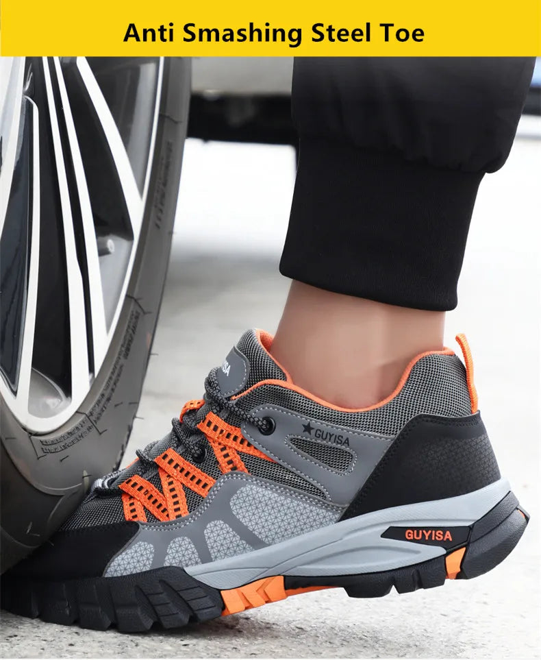 Scarpe Da Lavoro Con Punta In Acciaio Antinfortunistiche Da Uomo Antiscivolo Indistruttibili