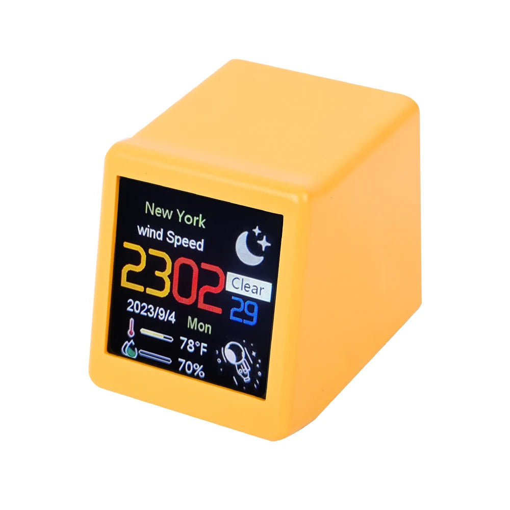 Orologio Meteorologico Intelligente Con Stazione Meteo Animazioni Display WiFi Aggiornamento Automatico