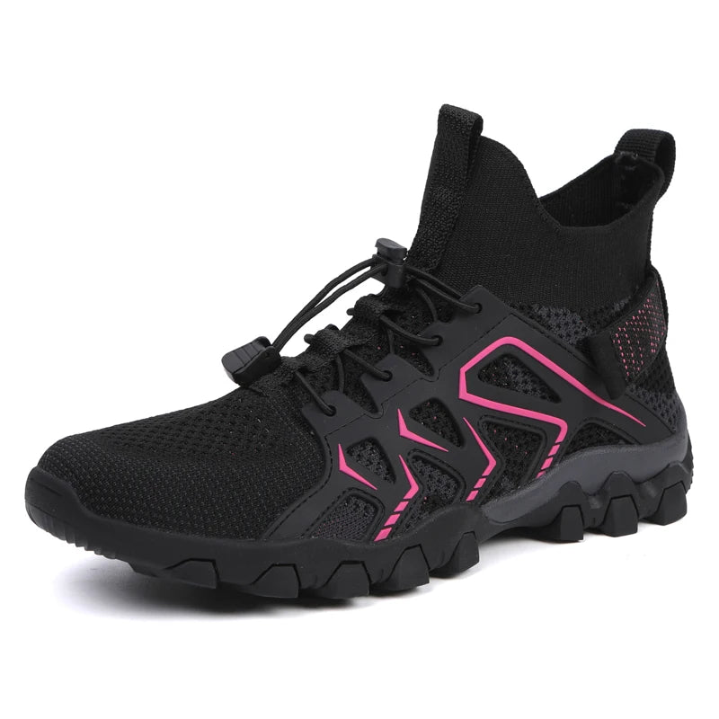 Scarpe Da Acqua Alte Uomo Ad Asciugatura Rapida Traspiranti In Mesh Antiscivolo Per Trekking E Arrampicata Slip On