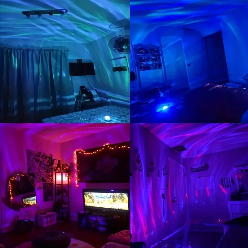 Proiettore LED Cielo Stellato Aurora Galaxy Light USB RGB 7 Modalità Telecomando Per Decorazione Festa Camera Da Letto