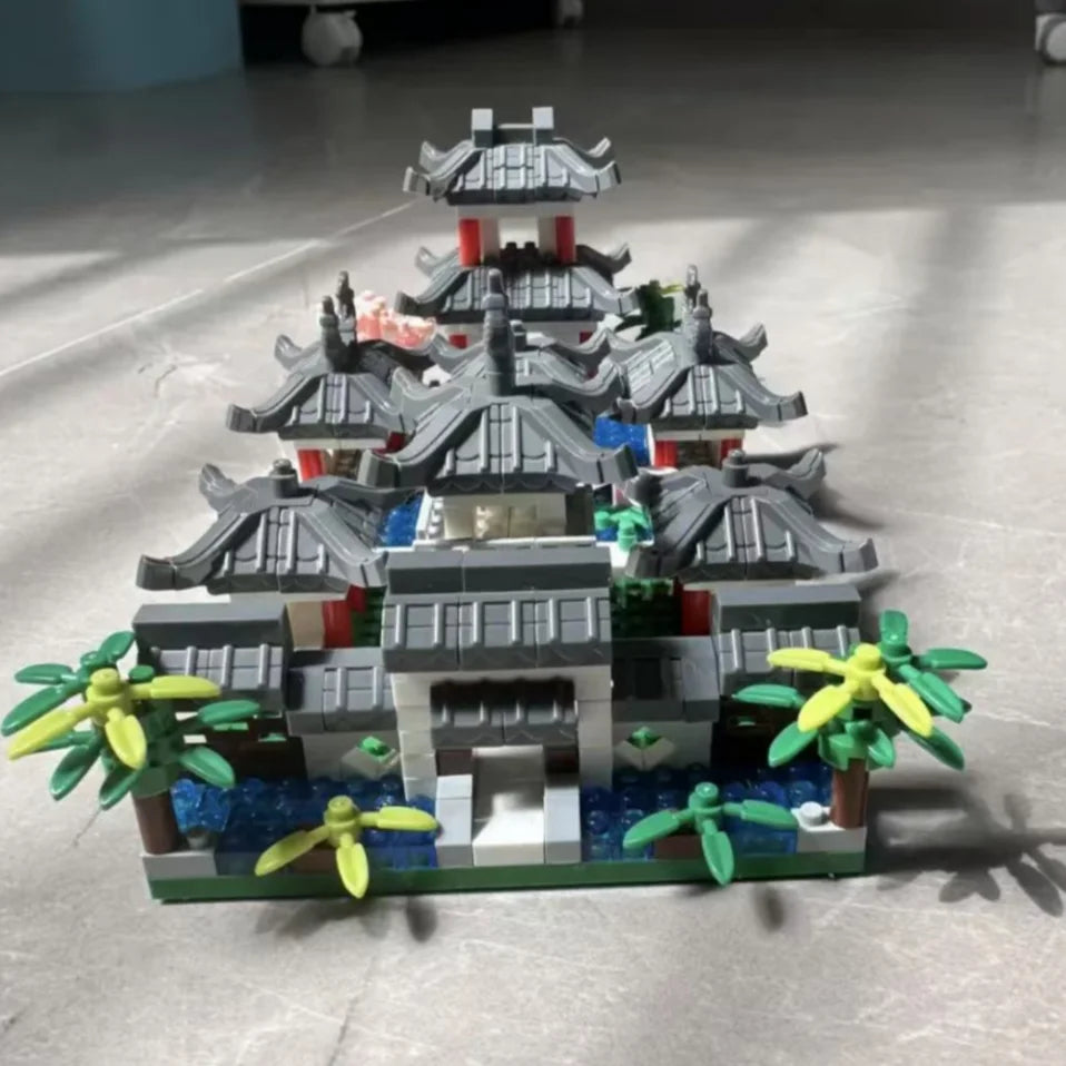 Giocattoli Educativi Blocco Di Costruzione In Stile Cinese Antico Edificio Street View Compatibile Con Lego