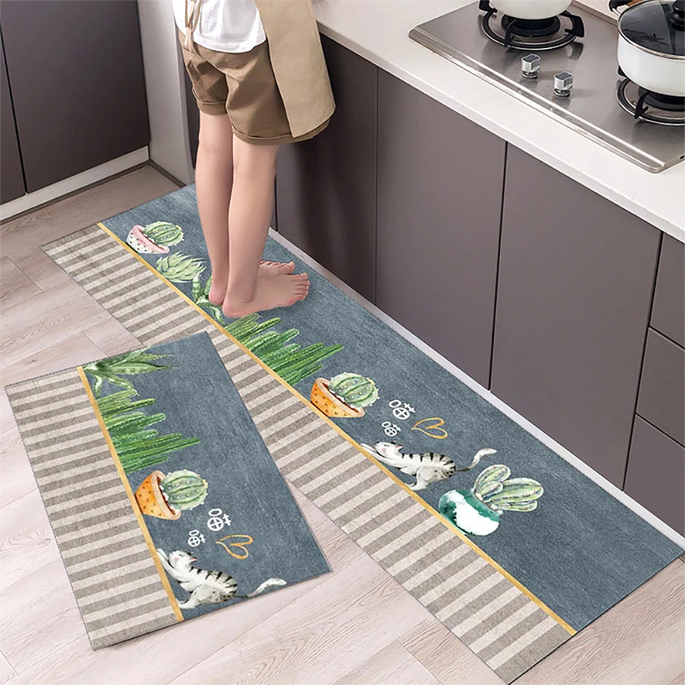 Tappetino Da Cucina Antiscivolo Lungo In Velluto Cristallo Per Soggiorno E Camera Da Letto Zerbino Tappeti Assorbenti