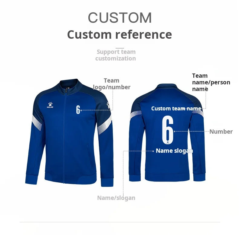Kelme Giacca Allenamento Uomo Lavorata A Maglia Giocatore China League One Traspirante Con Cerniera Top Da Corsa