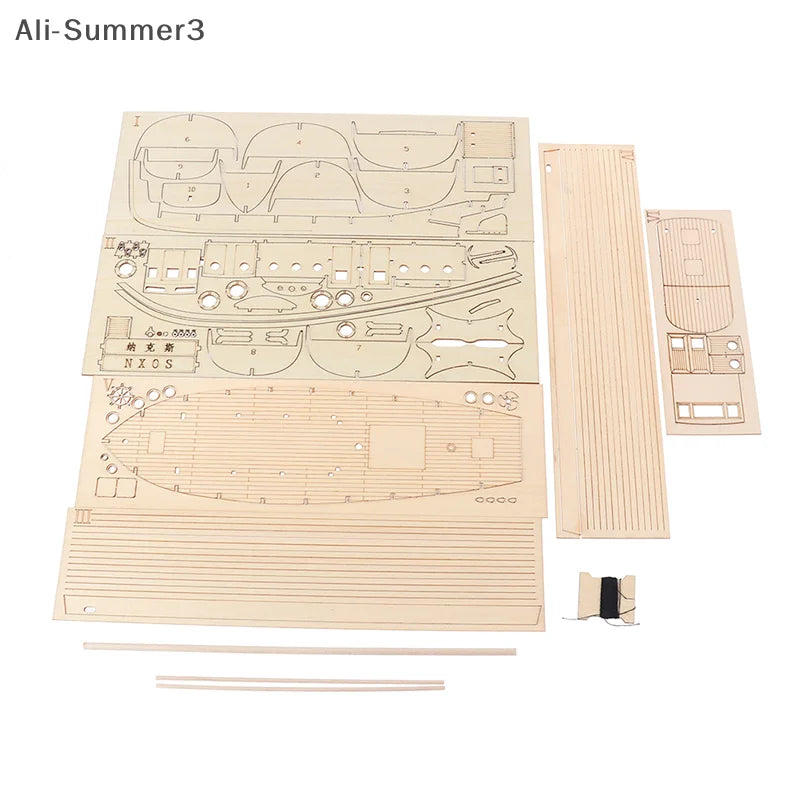 1:30 Modello di assemblaggio di navi Barca a vela in legno Kit in legno fai da te Puzzle Giocattoli Regalo