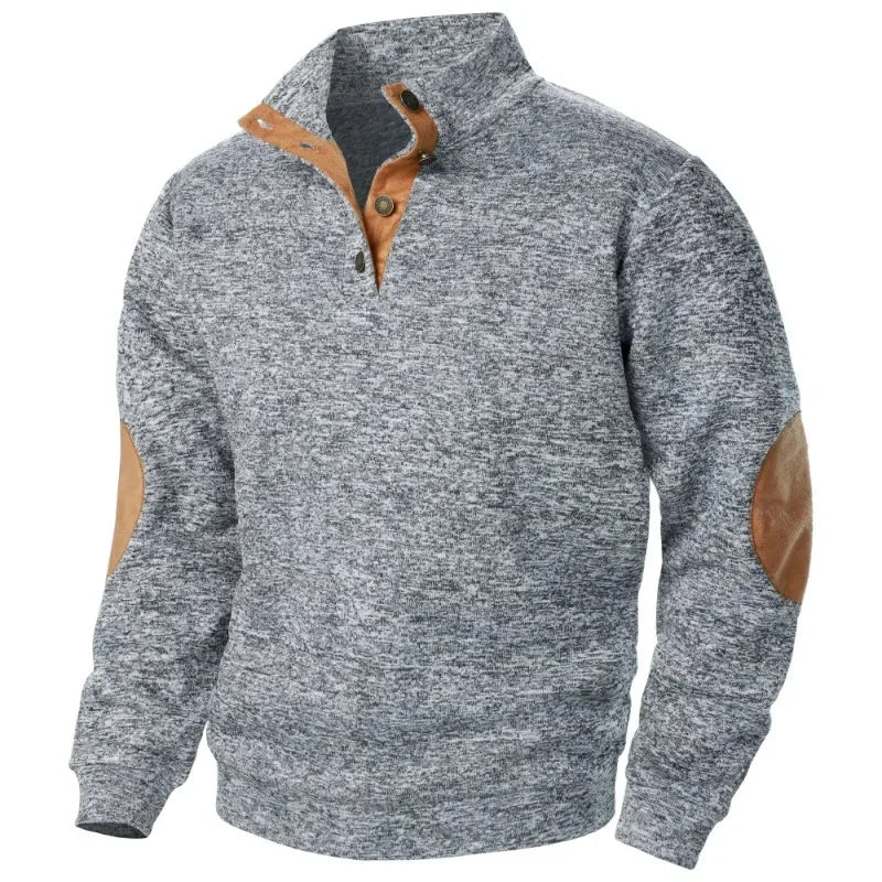 Felpa Da Uomo A Maniche Longe Per Giochi Di Animali All Aperto Caldo Maglione Giacca Casual Con Bottoni Streetwear