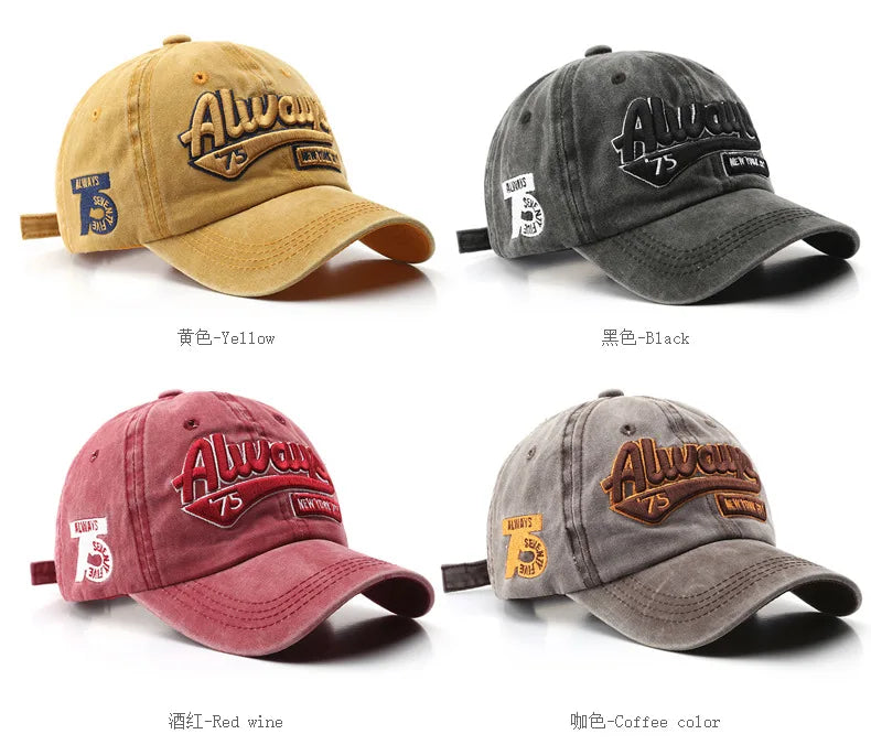 Berretto Da Baseball Unisex Cotone Lavato Con Ricamo Lettere Snapback Estate 2022 Hip Hop Casquette