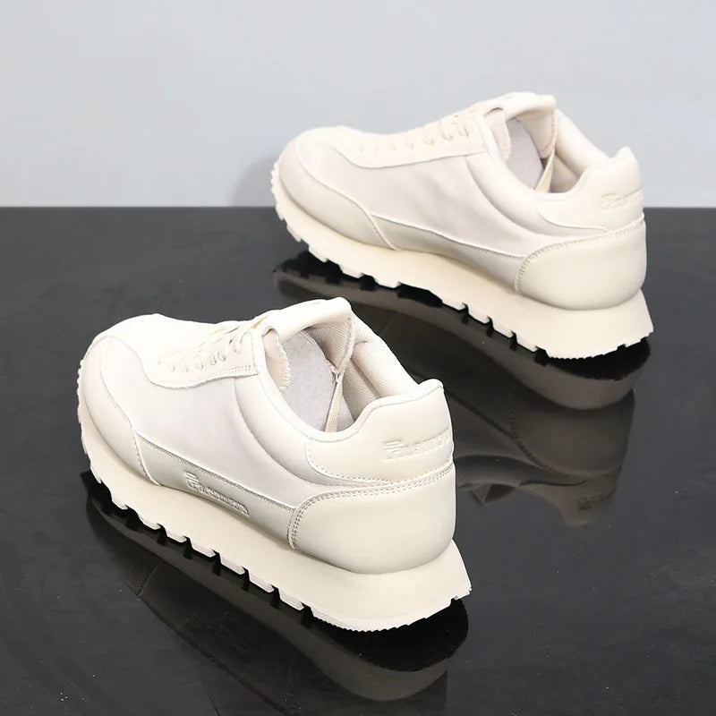 Scarpe Da Ginnastica Casual Uomo Donna Con Piattaforma Maggiorata Traspirante In Pelle Retro