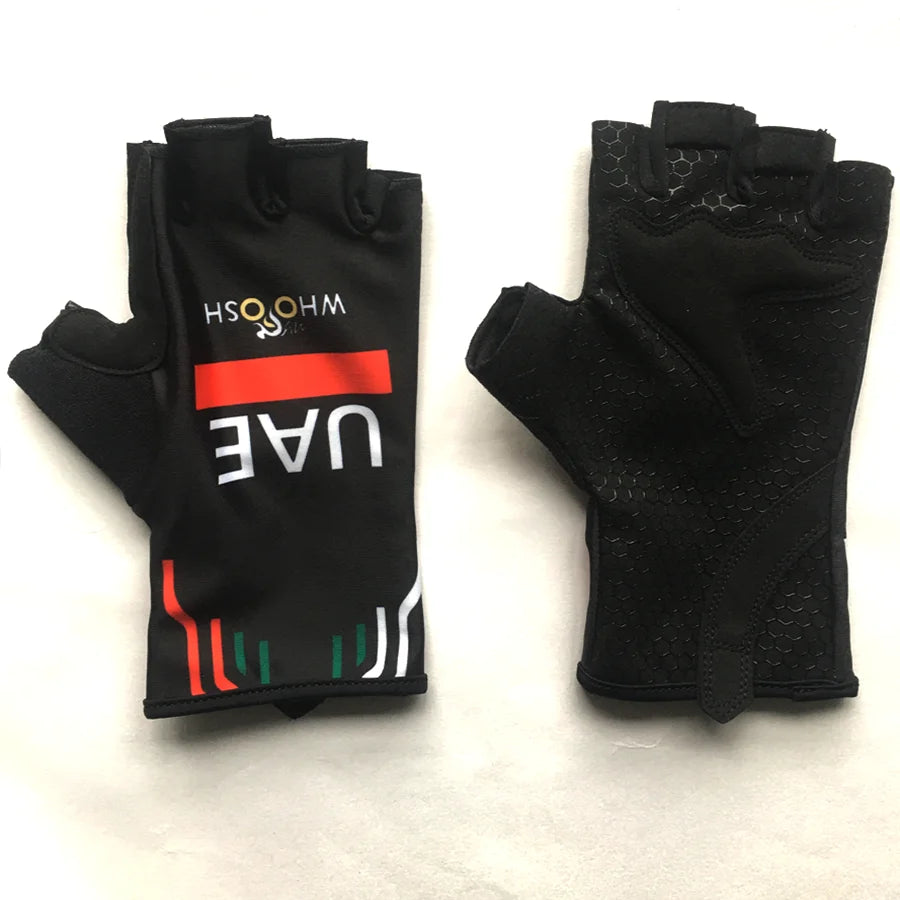 Guanti Da Ciclismo Mezze Dita Unisex Universale In Poliestere Lycra Per Bici Da Strada Running Fitness Gym