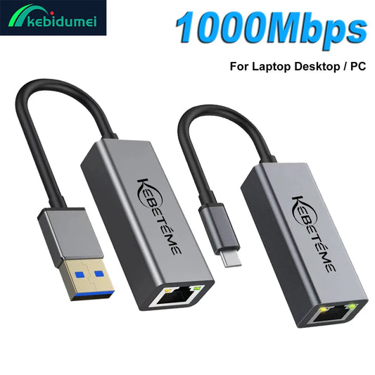 Adattatore Ethernet USB 3 0 1000 Mbps RJ45 LAN Per PC MacBook Windows 10 11 Cavo USB Ethernet Xiaomi